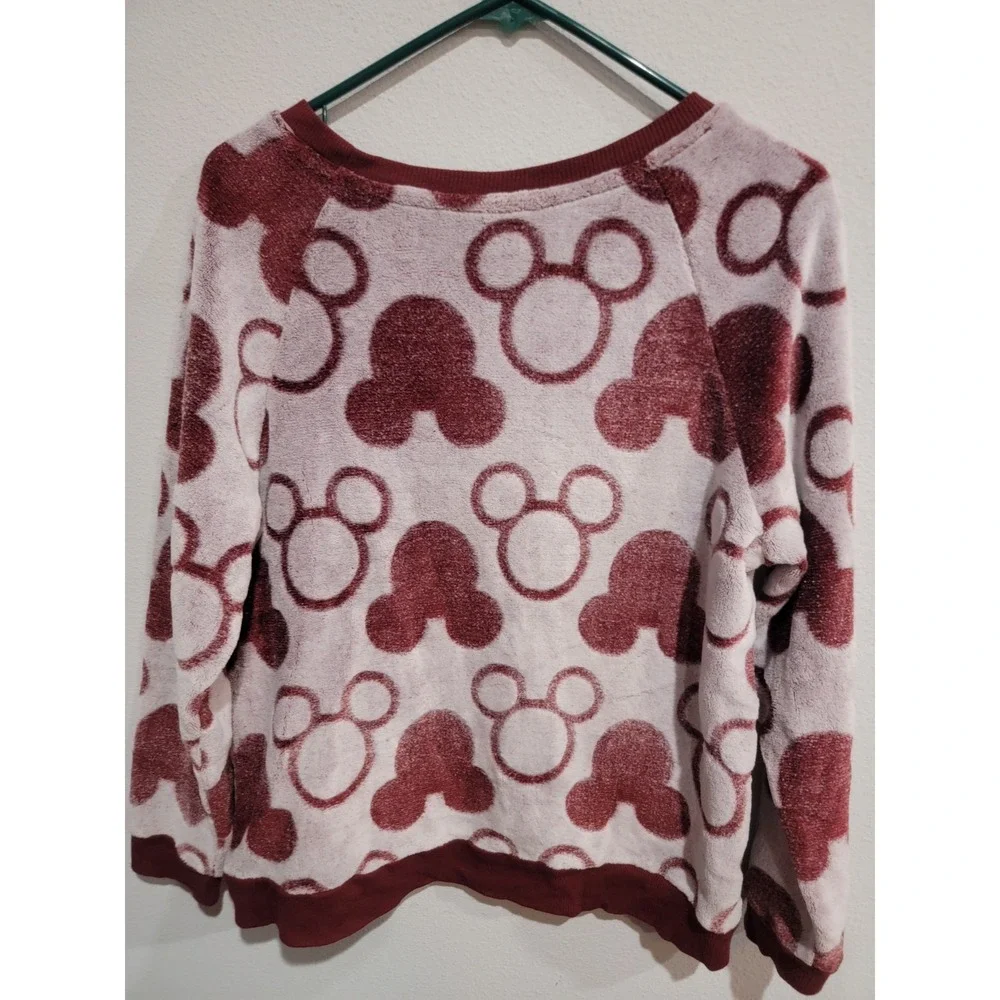 Mickey Mouse Disney Character Ladies' Fleece 2-piece Pajama Set‎ RED Large 12/14 - Picture 7 of 12